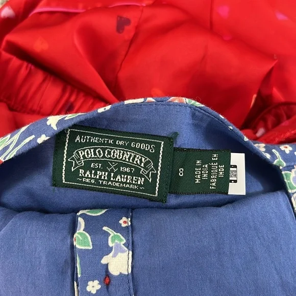 Polo Ralph Lauren Floral-printed cotton jumpsuit Size 8 - Picture 8 of 11